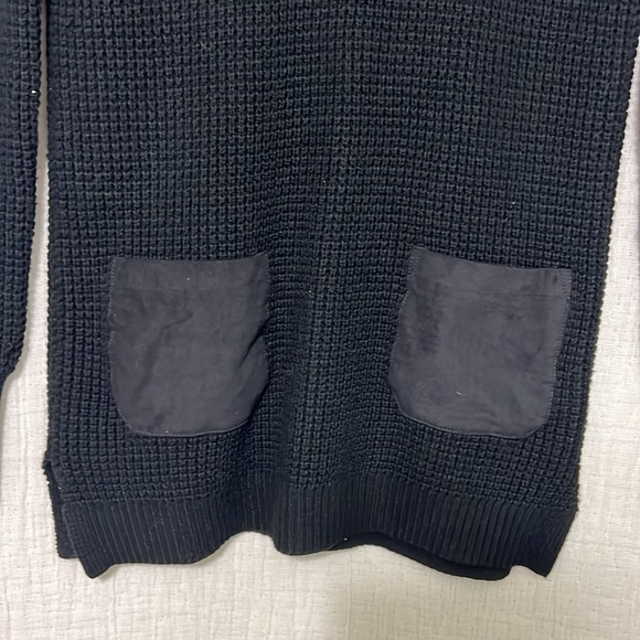 Banana Republic Mock Neck Sweater w/ Suede Pockets size S Small - Picture 3 of 7